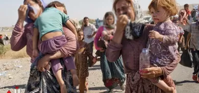 کوردانی ئێزدی بۆ چارەنووسی رفێندراوەكانیان له‌ به‌غدا خۆپیشاندان دەكەن