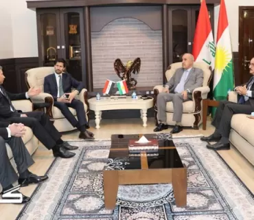 وەزیری كارەبا بۆ سوود وەرگرتن لەغازی بەفیڕۆچوونی كێڵگە نەوتییەكان لەگەڵ كۆمپانیای گولفكیستۆنی پترۆڵی كۆبووەوە