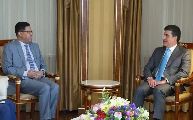 سه‌رۆكى هه‌رێمى كوردستان پێشوازى له‌ باڵيۆزى مۆريتانيا كرد