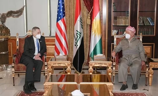 President Barzani receives the US ambassador to Iraq