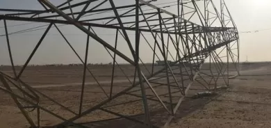 Two towers for transmitting electric power detonated with explosive devices in southeast of Mosul