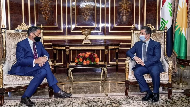 Serokwezîr li gel Konsulusê nû yê Amerîkayê civiya