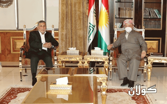 سەرۆک بارزانی پێشوازی لە کەسایەتیی عێراقی عزەت شابەندەر دەکات