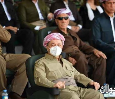 سەرۆك بارزانی گەیشتە شوێنی مەراسیمی ناشتنی ڕووفاتی 100 ئەنفالكراوەكە