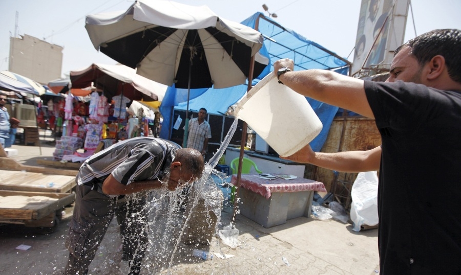 Pileya germiyê li Îraqê 50 derece derbas dike