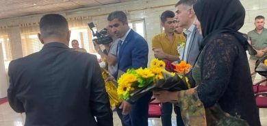 لە شارۆچەکەی چەمچەماڵ چەپکە گوڵ لەسەروێنەی شەهیدان دانرا