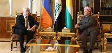 ســـەرۆك بـــارزانـــی: لەگەڵ سەرۆكی ئەرمینیا گفتوگۆیەکی بەرهەمدارمان كرد