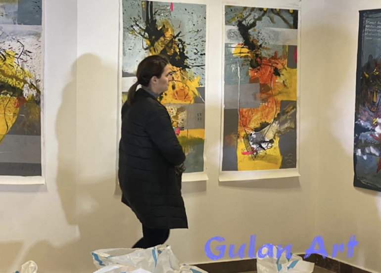 هونەرمەندی شێوەكار (حەمە هاشم) لە پۆڵەندا پێشانگەیەكی شێوەكاری كردەوە