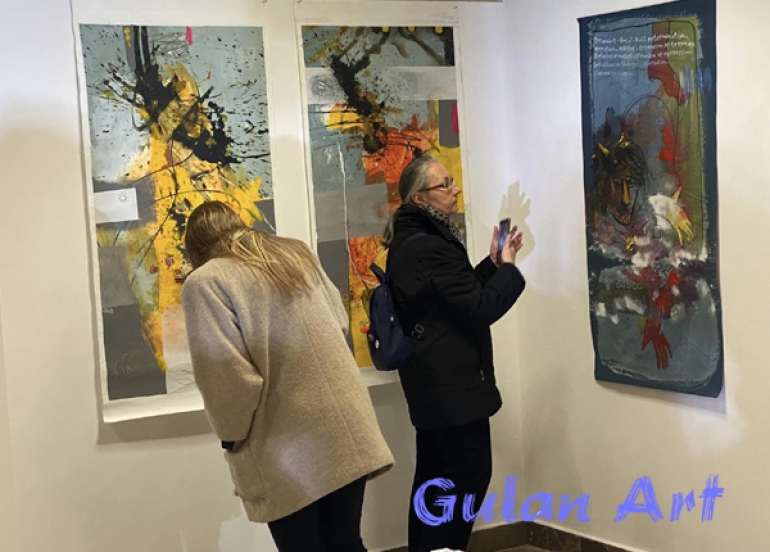 هونەرمەندی شێوەكار (حەمە هاشم) لە پۆڵەندا پێشانگەیەكی شێوەكاری كردەوە