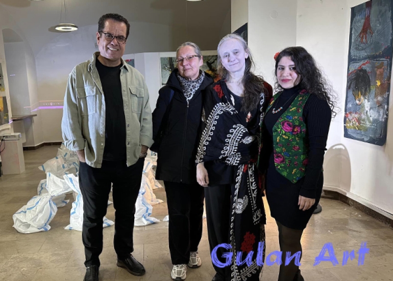 هونەرمەندی شێوەكار (حەمە هاشم) لە پۆڵەندا پێشانگەیەكی شێوەكاری كردەوە