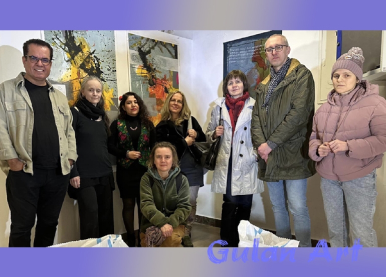 هونەرمەندی شێوەكار (حەمە هاشم) لە پۆڵەندا پێشانگەیەكی شێوەكاری كردەوە