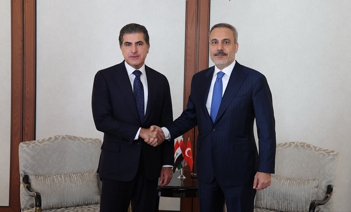 President Nechirvan Barzani and Turkish Foreign Minister discuss relations