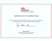 زيلان سارممي تشارك في دورة للعمل الإعلامي في أكاديمية CNN في الإمارات