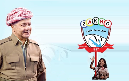 Serok Barzanî pîrozbahiyê li gelê Kurdistanê û alîgirên Kluba Werzîşê ya Zaxoyê kir