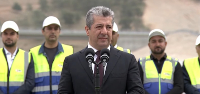 مسرور بارزاني يفتتح طريق أربيل – گومەسپان ويدعو السائقين للالتزام بالتعليمات المرورية