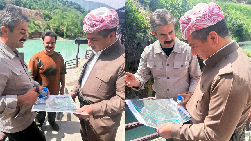 Mesrûr Barzanî seredana Geliyê Şêraneyê li devera Amêdiyê kir