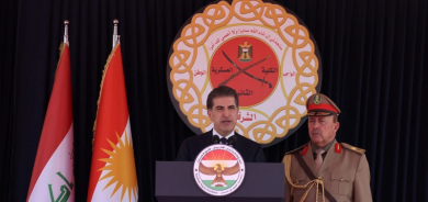 بحضور نيجيرفان بارزاني.. تخريج 210 ضباط في الكلية العسكرية بقلاجولان