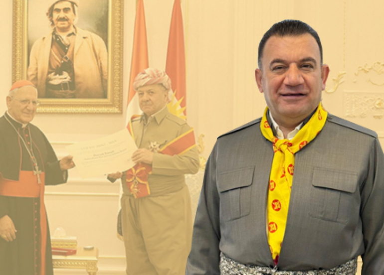 پـێـدانی نيشانى باڵای ئاستبەرزی پاپا بە سەرۆک مەسعوود بارزانی مایەی شانازيی کوردستانیانە ...