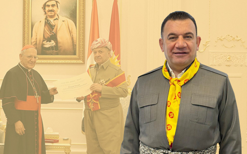 پـێـدانی نيشانى باڵای ئاستبەرزی پاپا بە سەرۆک مەسعوود بارزانی مایەی شانازيی کوردستانیانە ...