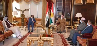 الرئيس بارزاني يستقبل محافظ الديوانية