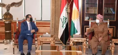 Serok Barzanî pêşwaziya Parêzgarê Dîwaniyeyê kir