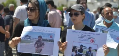 Penaberên Rojhilatî li Hewlêrê xwepîşandan kirin