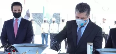 سەرۆکی حکومەتی هەرێمی کوردستان بەردی بناغەی پڕۆژەی بە بازاڕکردنی گەنمی جووتیاران لە پارێزگای سلێمانی دادەنێت