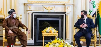 سەرۆکی حکومەتی هەرێمی کوردستان پێشوازی لە د.عەلی قەرەداغی دەکات