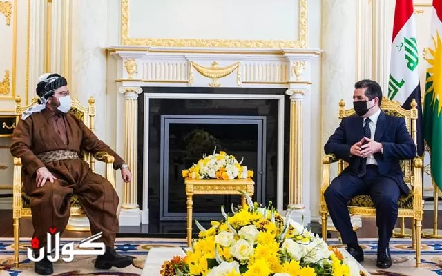 سەرۆکی حکومەتی هەرێمی کوردستان پێشوازی لە د.عەلی قەرەداغی دەکات