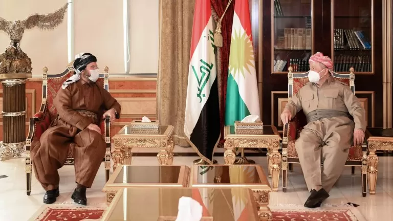 Serok Barzanî û Elî Qeredaxî civiyan