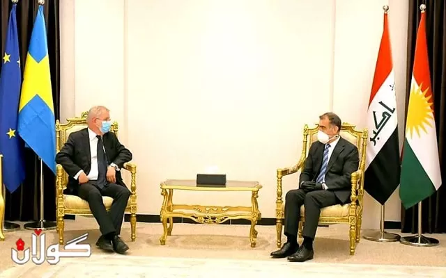 بەرپرسی پەیوەندییەکانی دەرەوەی حکومەت لەگەڵ باڵیۆزی سوید لە عیراق کۆبووەوە