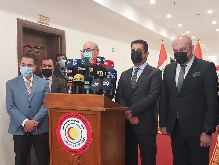 صحة كوردستان : كمية لقاحات كورونا المرسلة من الحكومة الاتحادية غير كافية