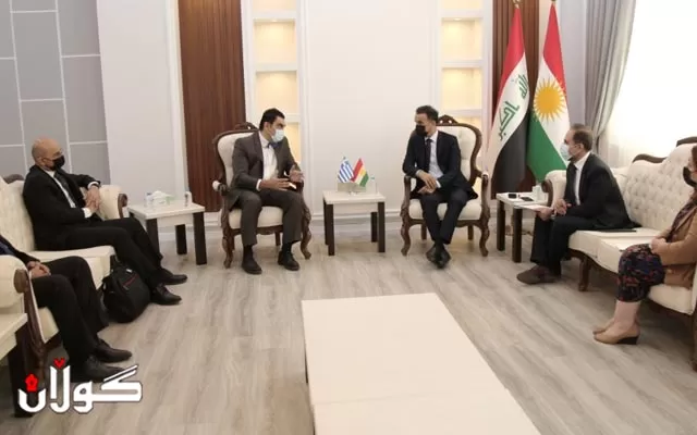 وەزیرى خوێندنى باڵا و کونسوڵى گشتى یۆنان لە هەرێم کۆبونەوە