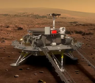 روباتێكى چينى له‌ مه‌ريخ نيشته‌وه‌