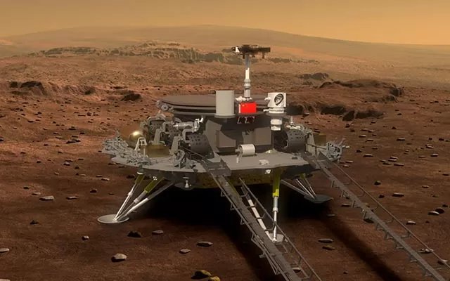 روباتێكى چينى له‌ مه‌ريخ نيشته‌وه‌