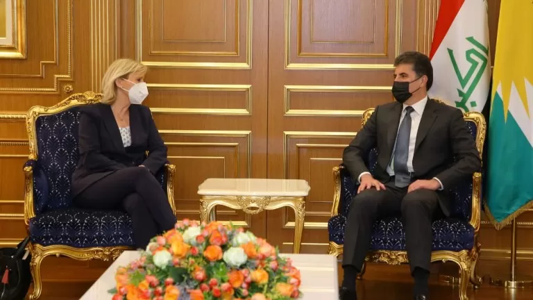 Serokê herêma Kurdistanê li gel şandeke Fransî civiya