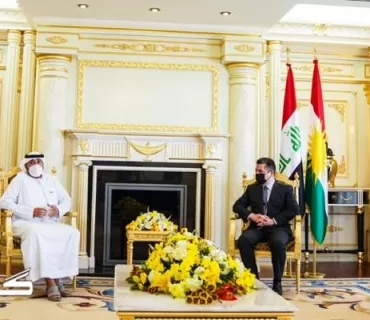 سەرۆکی حکومەتی هەرێمی کوردستان پێشوازی لە شاندێکی مانگی سووری ئیماراتی دەکات