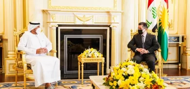 PM Barzani Receives Secretary General of the UAE Red Crescent