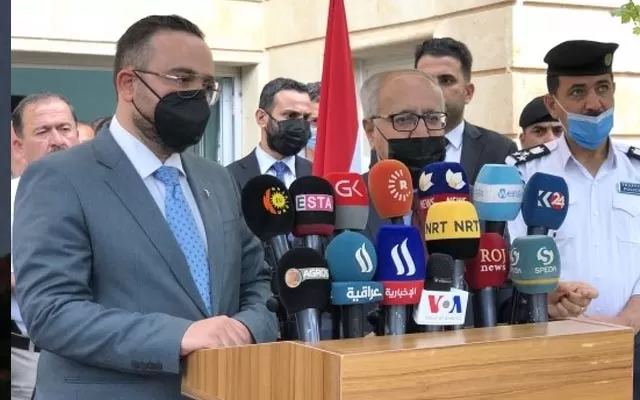 وەزیرى گواستنەوە و گەیاندنی هەرێمی كوردستان بنکەی کەشناسى لە هەڵەبجە دەكاتەوە