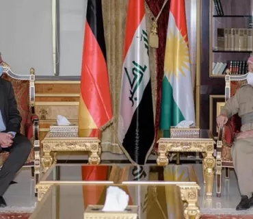 سەرۆك بارزانی پێشوازی لە باڵیۆزی ئەڵمانیا لە عێراق دەكات