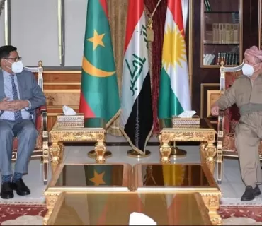 سەرۆك بارزانی پێشوازی لە باڵیۆزی مۆریتانیا لە عێراق دەكات