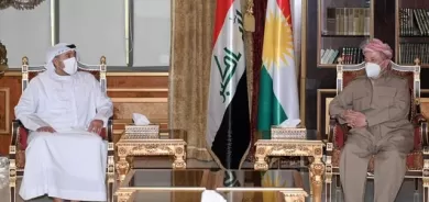 سەرۆك بارزانی پێشوازی لە كونسوڵی ئیمارات لە هەولێر و شاندێكی مانگی سووری ئیماراتی دەكات