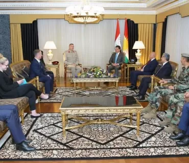 سه‌رۆكى هه‌رێمى كوردستان له‌گه‌ڵ جێگرى فه‌رمانده‌ى گشتيى هێزه‌كانى هاوپه‌يمانان كۆبووه‌وه‌