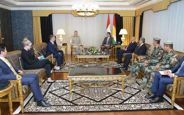 سه‌رۆكى هه‌رێمى كوردستان له‌گه‌ڵ جێگرى فه‌رمانده‌ى گشتيى هێزه‌كانى هاوپه‌يمانان كۆبووه‌وه‌