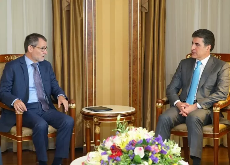 Kurdistan Region President meets with Ambassador of Germany and Ambassador of the European Union Separately
