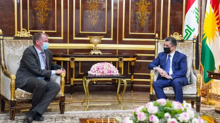 Serokwzîrê Kurdistanê li gel balyozê Almanyayê civiya