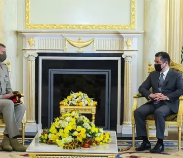 سەرۆکی حکومەتی هەرێمی کوردستان پێشوازی لە جێگری فەرماندەی گشتیی هێزەکانی هاوپەیمانان لە عێراق و سووریا دەکات