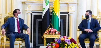 سەرۆکی حکومەتی هەرێمی کوردستان پێشوازی لە وەزیری کشتوکاڵی عێراق دەکات