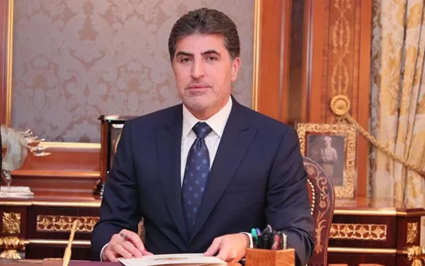 سه‌رۆك نێچيرڤان بارزانى پيرۆزبايى له‌ يه‌كێتيى نيشتمانيى كوردستان ده‌كات