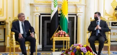 Serokwezîr li gel şandeke tevgera Sedir civiya